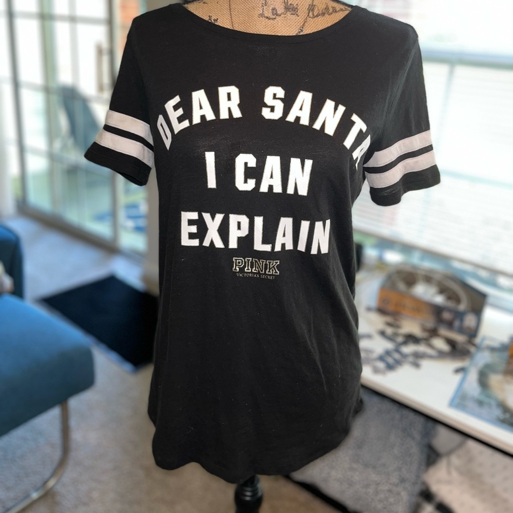 PINK S black tshirt blouse